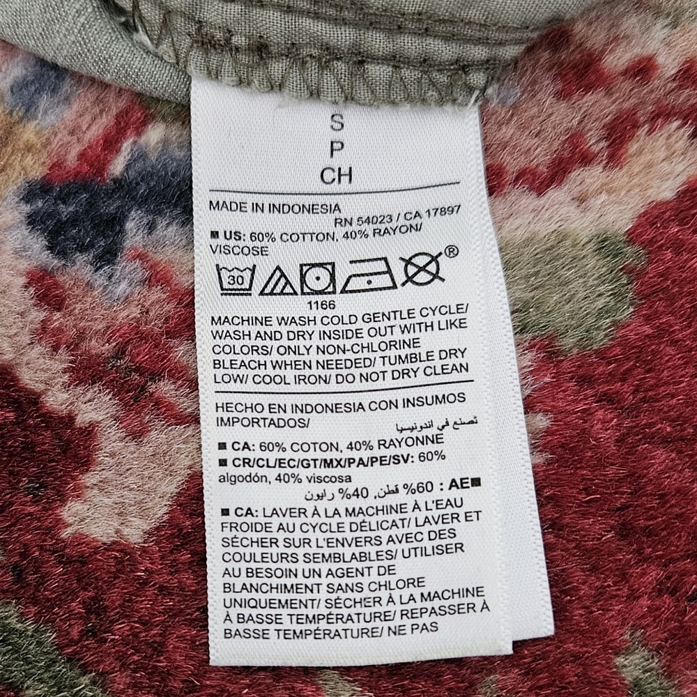 Old Navy Wide Leg Comfort Waistband Drawstring Cargo Pants Green, Small EUC - Picture 6 of 8